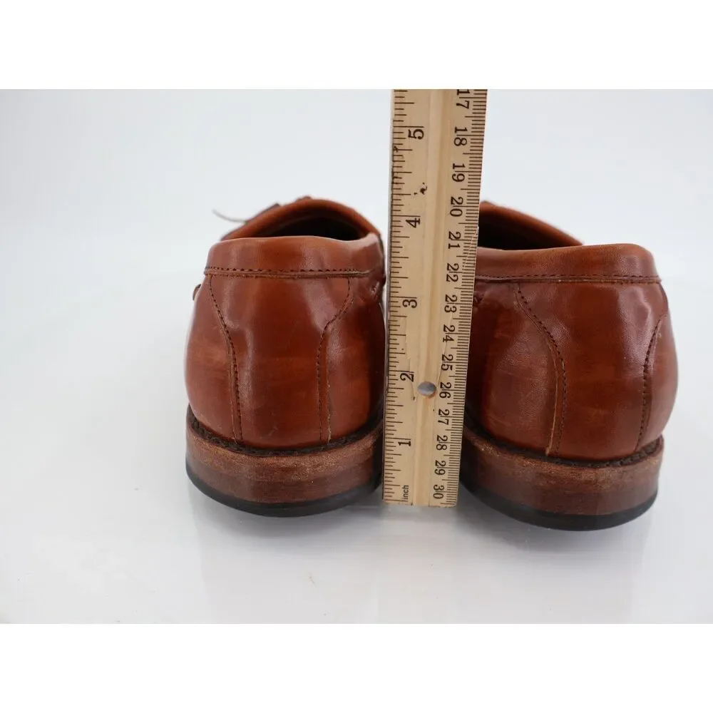 Allen Edmonds Men's Cody Tassel Loafer Size 11 D Brown Leather Slip On Shoe